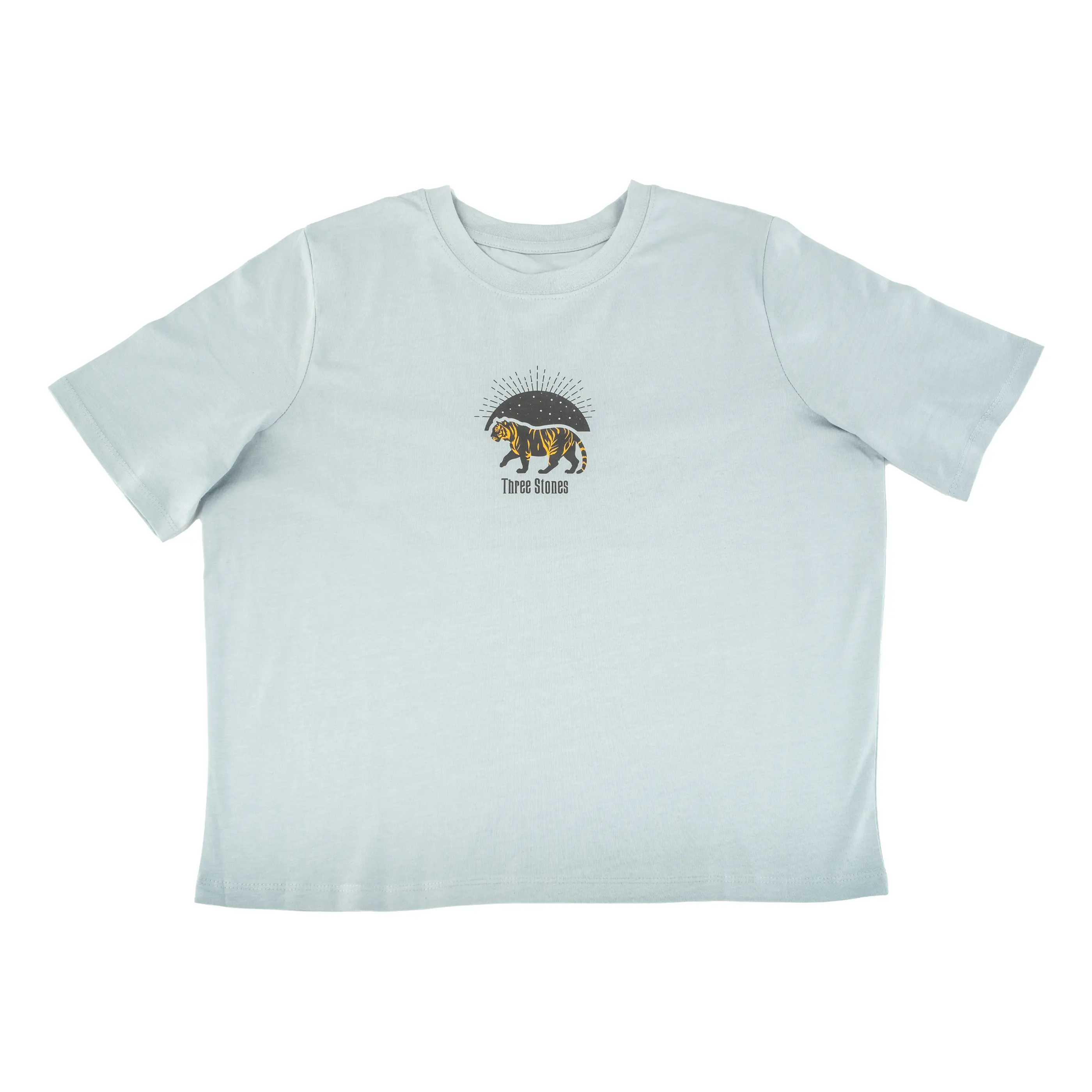 CAMISETA DE MUJER TIGER TURQUESA CROPPED