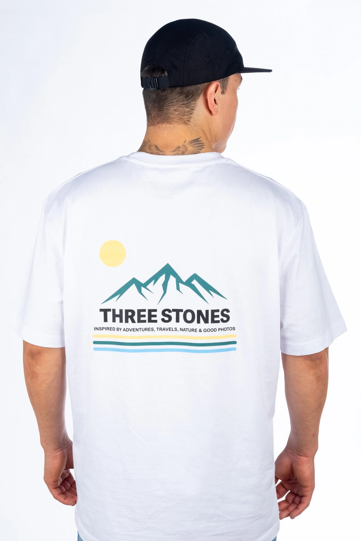 CAMISETA MOUNTAIN WHITE OVERSIZE