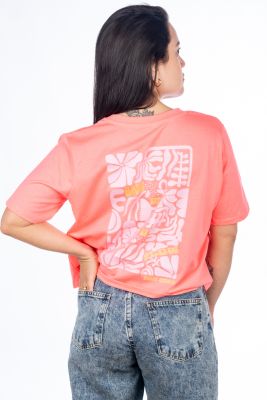 CAMISETA DE MUJER FLOW FUCSIA CROPPED