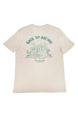 CAMISETA BLANCO VINTAGE BACK TO NATURE 