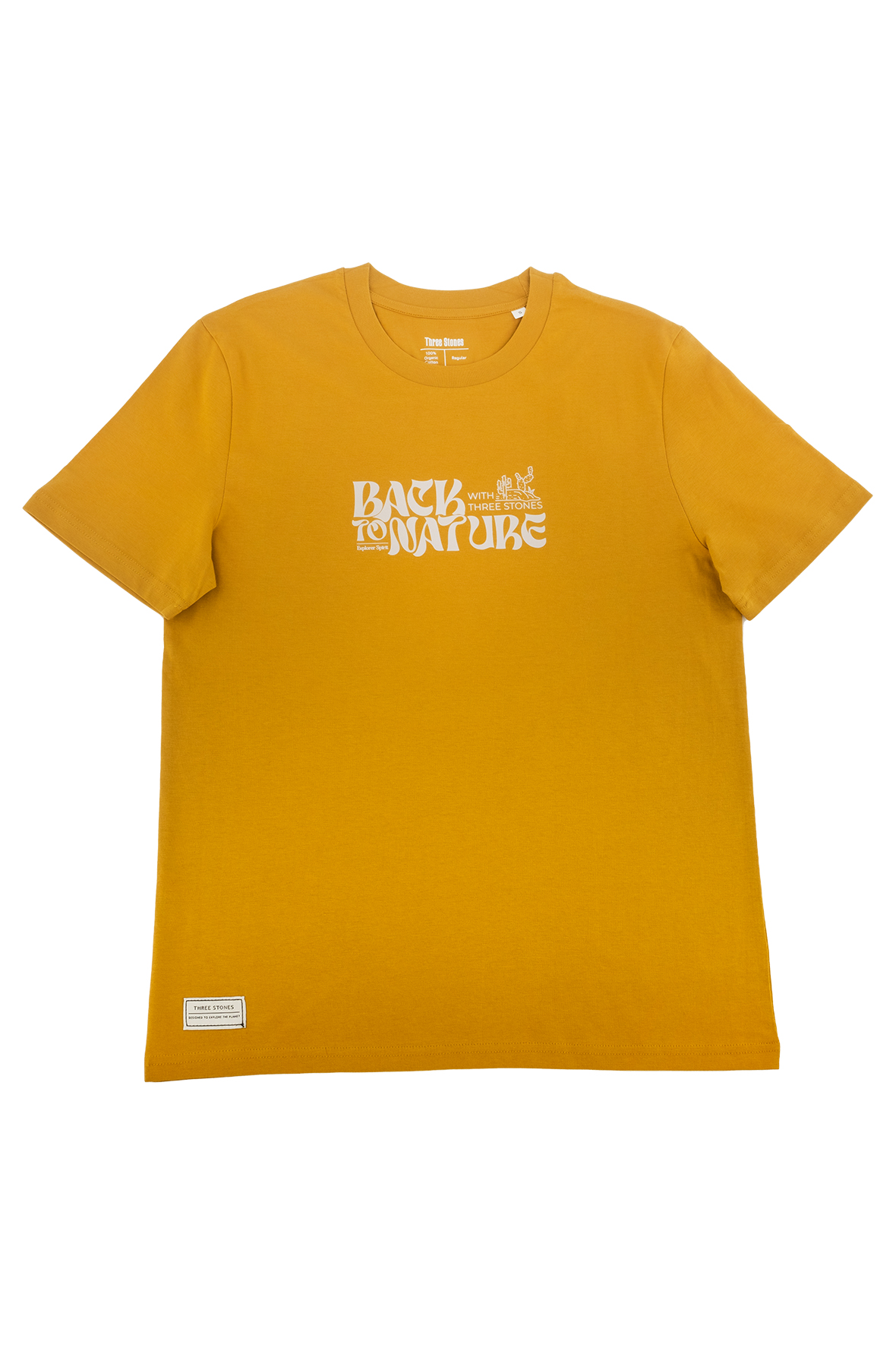 CAMISETA OCRE BACK TO NATURE Three Stones Brand