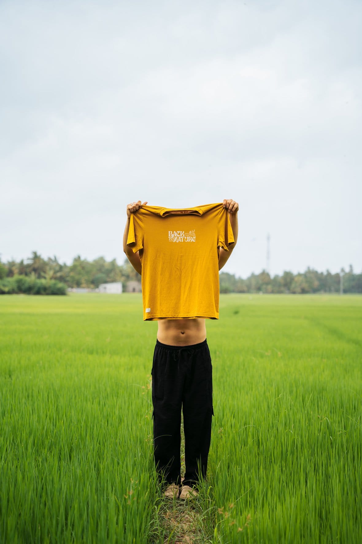CAMISETA OCRE BACK TO NATURE Three Stones Brand