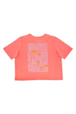 CAMISETA DE MUJER FLOW FUCSIA CROPPED