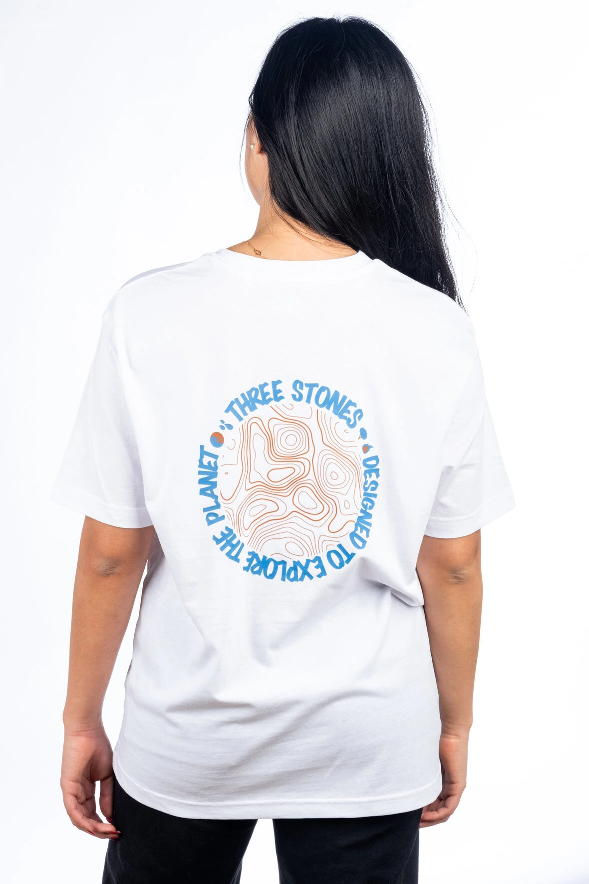 CAMISETA TOPOGRAFIA WHITE MUJER