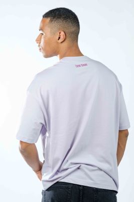 VIOLET BASIC OVERSIZE TEE