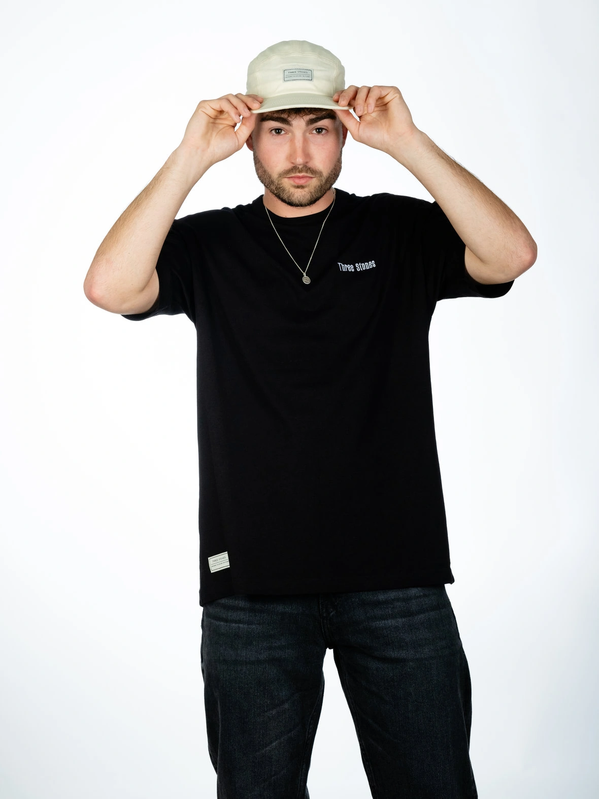 WHITE SAND 5 PANELS CAP