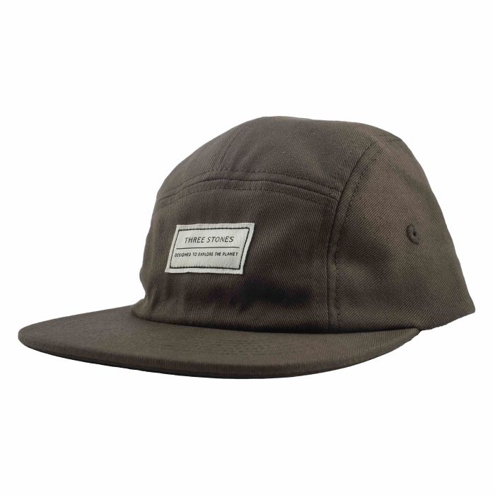 BROWN 5 PANELS CAP