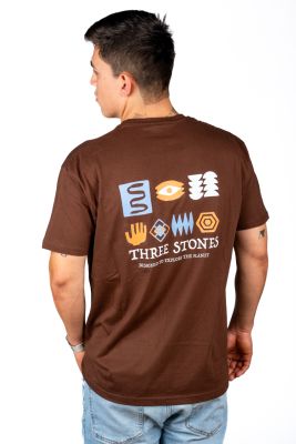 CAMISETA ELEMENTOS RANDOM BROWN HOMBRE